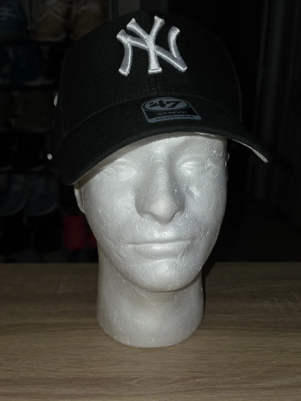 '47 Black Cap with White NY Embroidered Logo